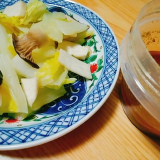 レンジで！白菜とエリンギの中華風サラダ